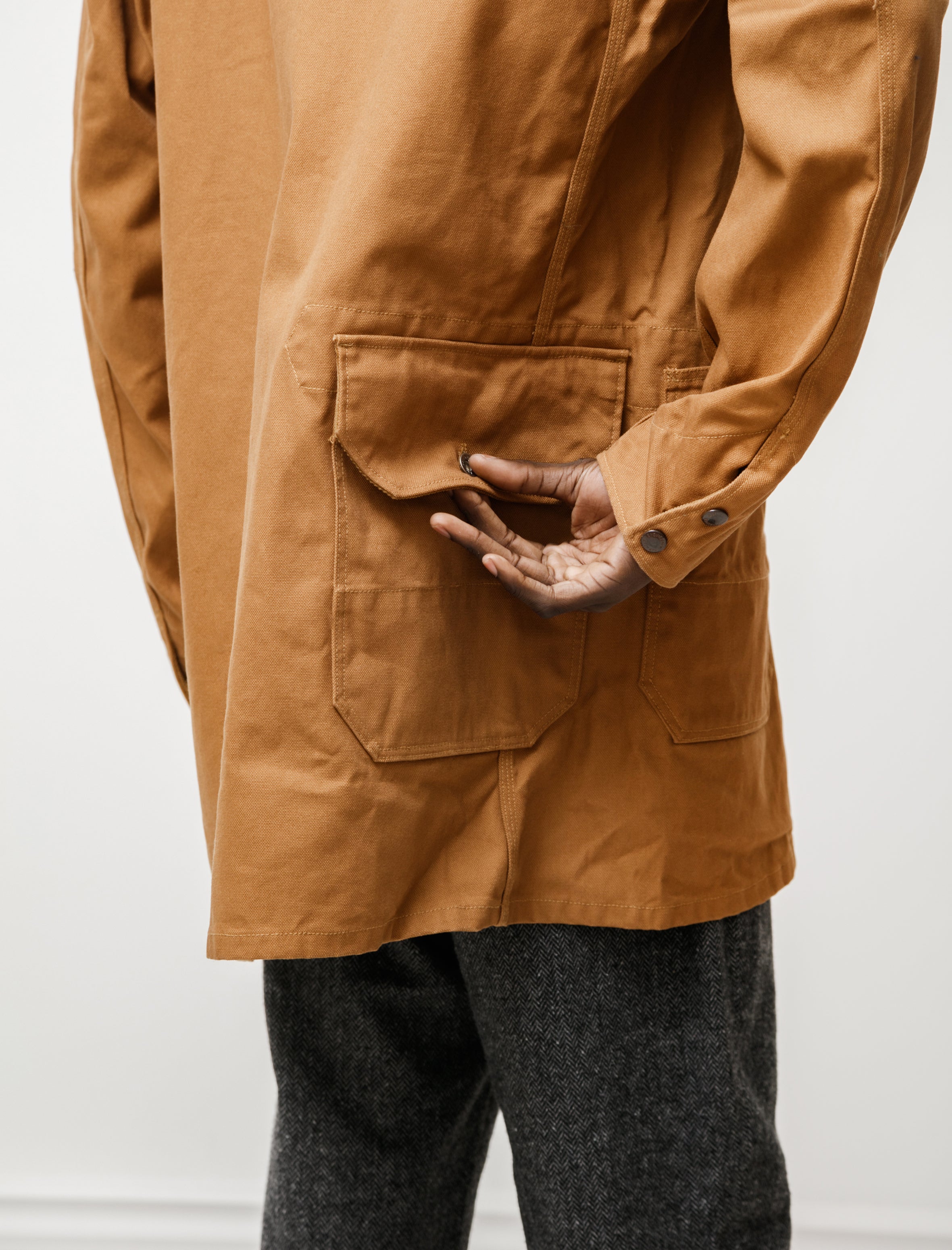 Long Logger Jacket 12oz Duck Canvas Brown