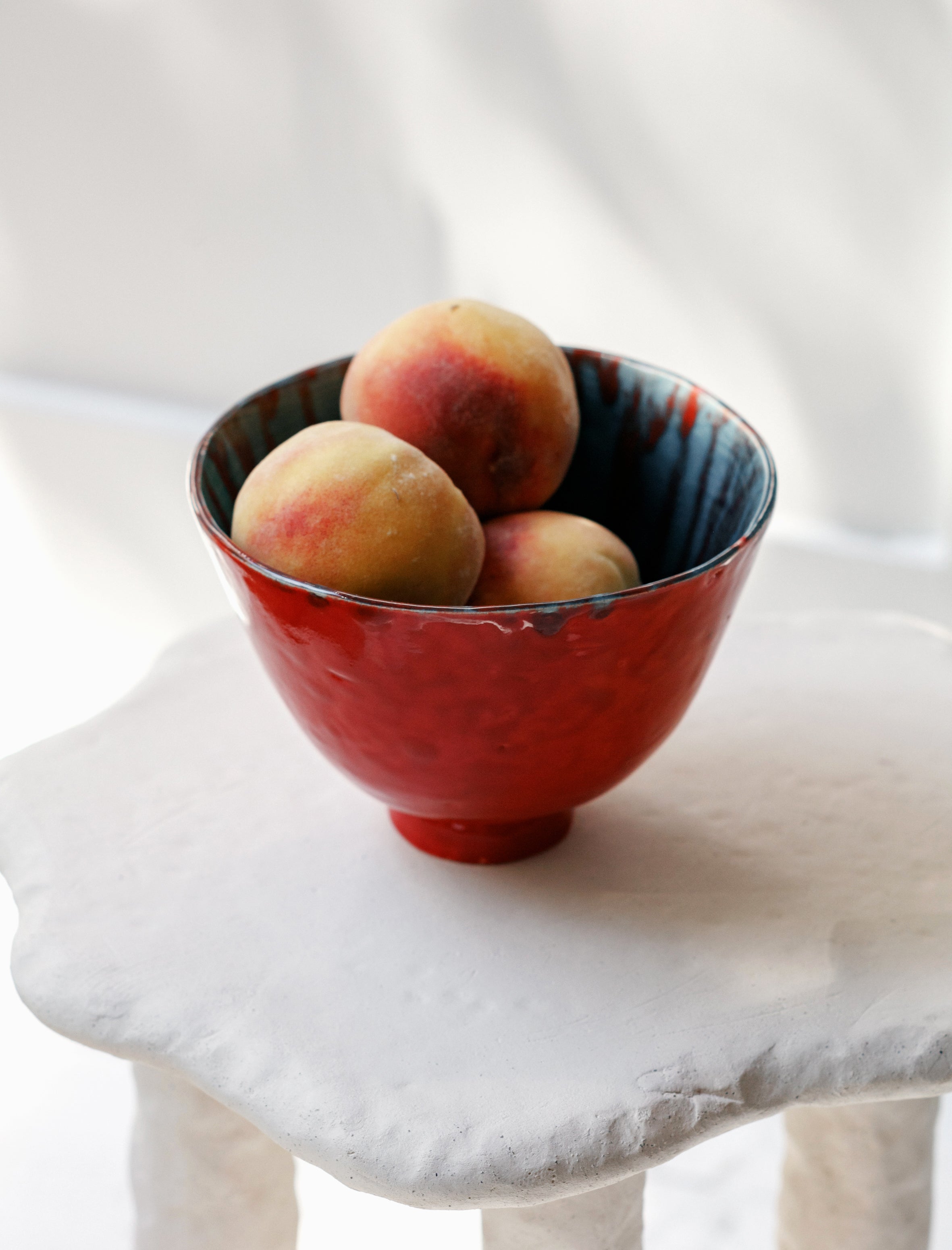 Found by Neighbour Handmade Tall Bowl Red Algae