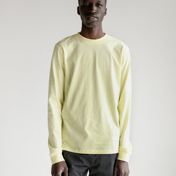 Pale yellow long sleeve top online