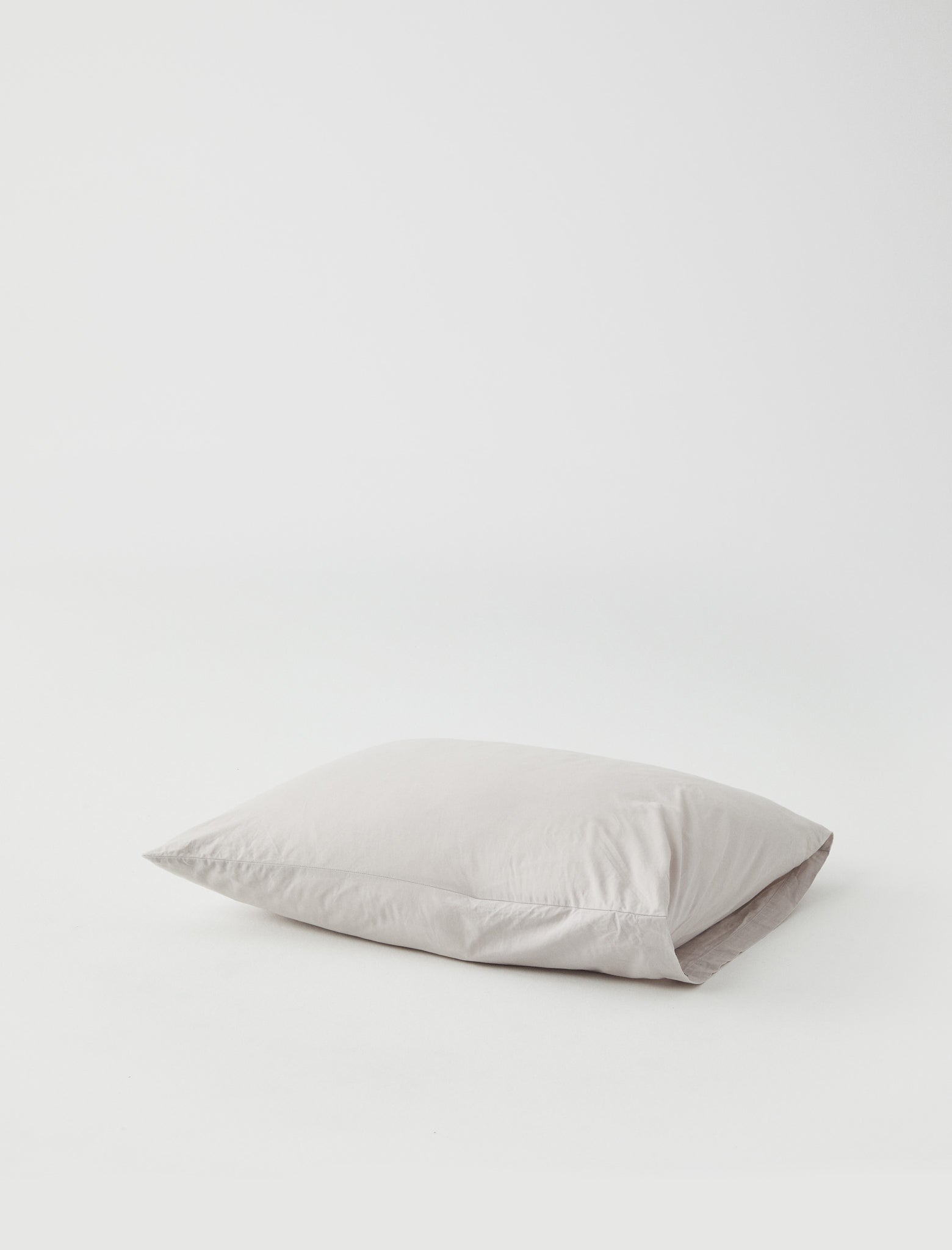 Tekla Percale Pillow Sham Soft Grey